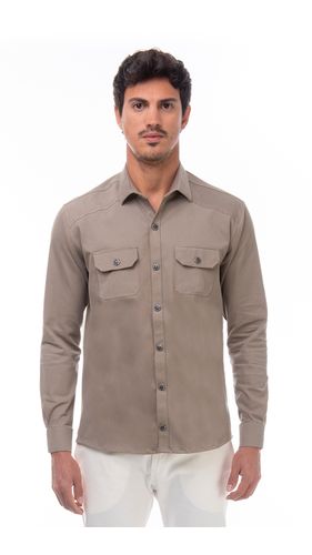 Camisa manga longa drazzo overshirt safari